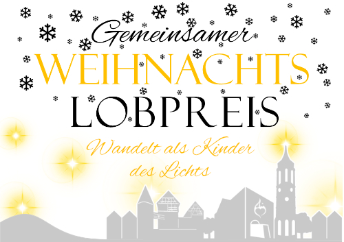 Gemeinsamer Weihnachts-Lobpreis auf dem Marktplatz Balingen